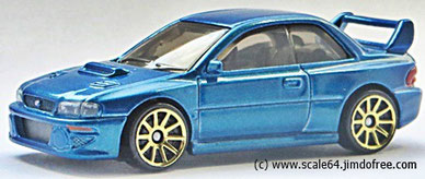 Modellauto Hot Wheels Subaru Impreza STi '98