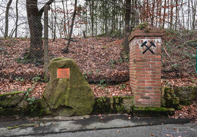 Gedenkstein der Grube Mieke in Uffeln im Ibbenbürener Steinkohlenrevier