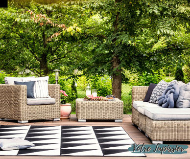 fabrication coussin terrasse sur mesure - Condrieu - Meribel - Lac des Sapins