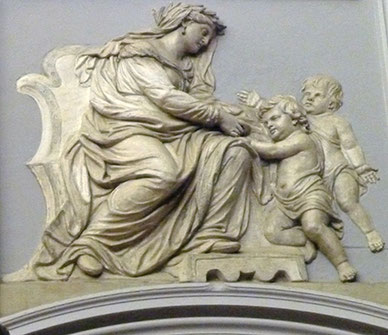 Bas-relief "La Bienfaisance". Eglise Saint Jérôme à Toulouse