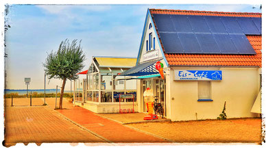 Eiscafé Arkonablick in Glowe am Strand