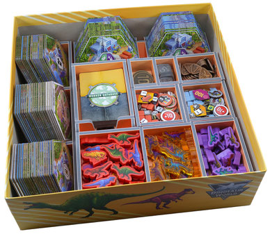 folded space insert organizer dinosaur world