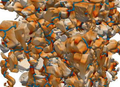 3D view of a snow sample obtained by X-ray microtomography (from Hagenmuller et al., 2014)