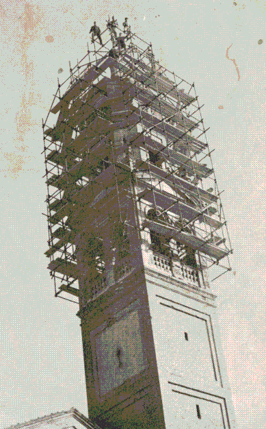 Restauro della cupola campanile Chiesa San Giorgio Martire di Trecenta - Ghiotti Benvenuto - Anno 1964