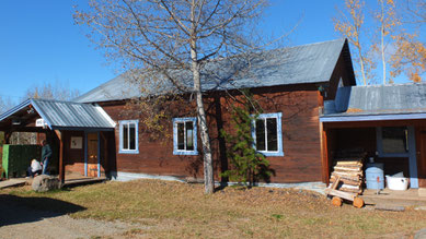 Downtown Big Creek - das Gemeindehaus