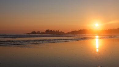 Sonnenuntergang am Long Beach ...