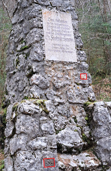 Gedenkstein, Waldbachleiten, Reitweg, Simony, Gedenkstein, Hallstatt, Welterbe, Obelisk, Franz Leeb,
