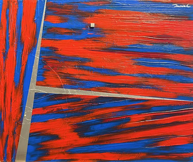 ULTRA SLIT 3   455mm*380mm   F8   2025 acrylic on canvas, wood