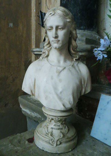 Crocicchia - Eglise Saint André - Jésus adolescent - A. Bogino (fabricant de statues à Paris)