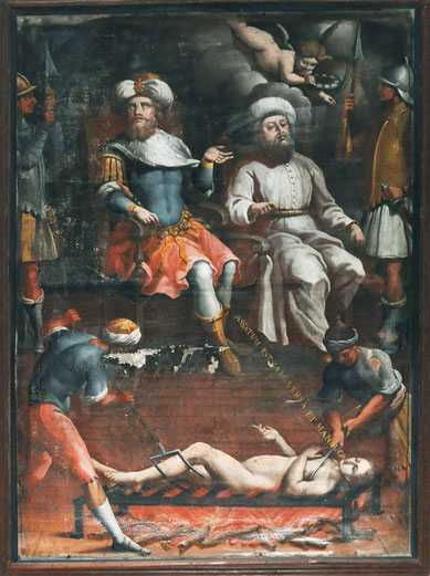Linguizetta - Eglise St Pierre St Paul - Martyre de St Laurent (Francesco Carli)