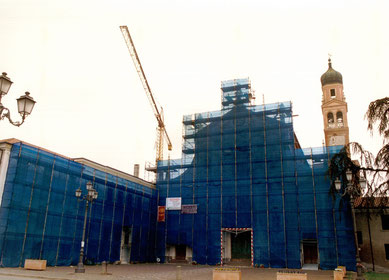 Restauro facciate e manto di copertura Chiesa San Giorgio Martire a Trecenta - Paolo e Sereno Ghiotti - Anno 2000