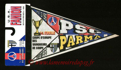 Fanion PSG-Parme AC  1995-96
