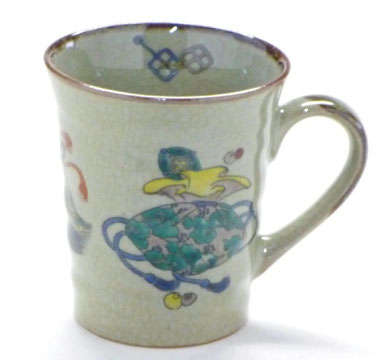 九谷焼【マグカップ】宝尽くし『裏絵』
