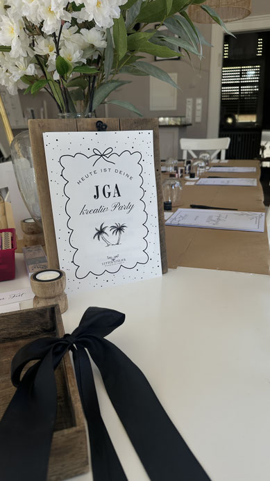 JGA Kalligrafie Workshop Braut