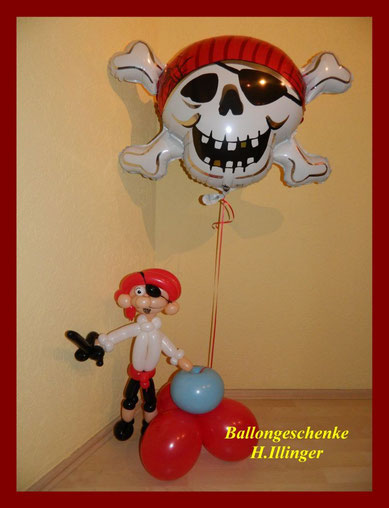 Pirat mit Folienballon - Preis 25,50 €