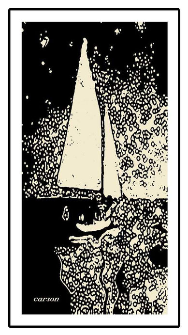 night sail, digital print