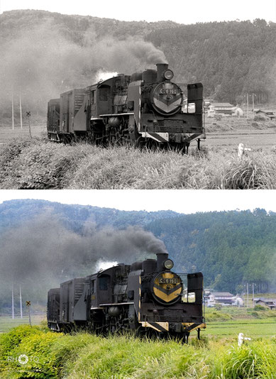 1972（昭和47）年6月27日、旧国鉄七尾線能登三井駅付近