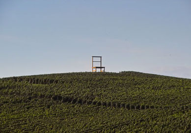 Die Strecke führt auch am Stuhl in Leiselheim vorbei.