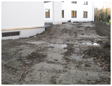 Neubau Privatgarten Istzustand