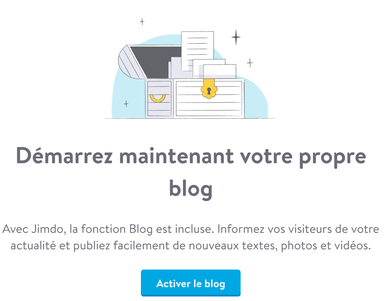 Créer un blog avec Jimdo