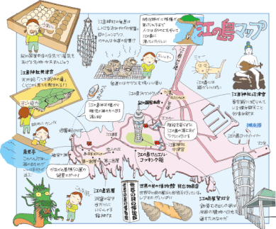 手書きイラストマップ 地図作成やイラストマップ作成ならmap制作専門 ワークスプレス株式会社