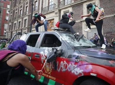 8. marts 2020 - demo i Mexico City