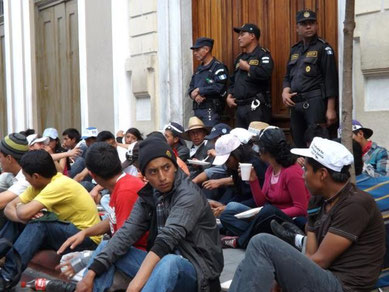 Guatemala City: Studenterprotester mod regeringens privatiseringspolitik på universitetsområdet