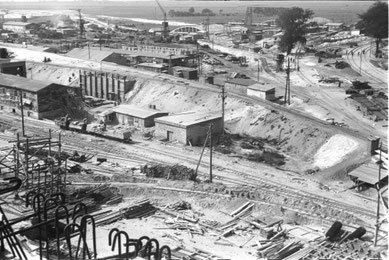 Großbaustelle U-Bootbunker Valentin. Copyright: Denkort Bunker Valentin/LzpB