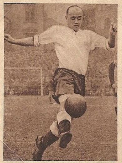 Appel im Trikot des FC St. Pauli (1949/50),  Sammelbild 4, Serie I von OK Kaugummi der Fa. SCHUMA (Mit freundlicher Unterstützung von https://www.fcsp-sammelbilder.de/)