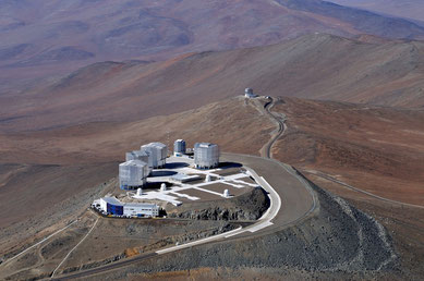 Aerial photograph of the VLT