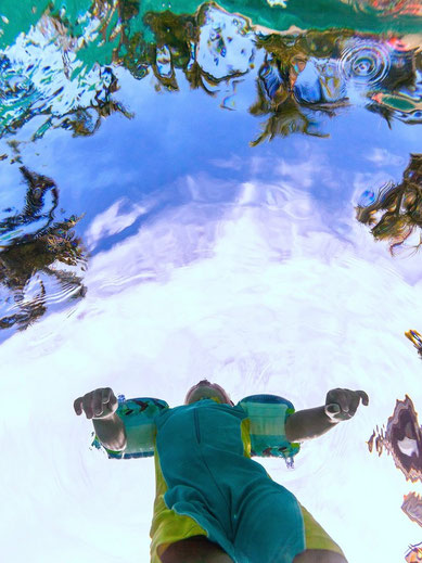 Photograph : My son watching the world melting