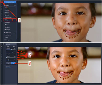 How to fix the exposure on a photo