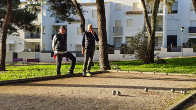 Boule-Spiel im Atalaya-Park, Conil
