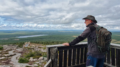 Blick vom Iso-Pyhätunturi luontotorni