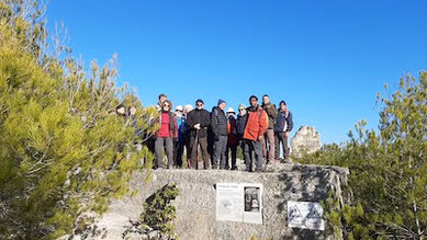 Randonnée des collines d'Aujargues le 11 janvier 2022 anocr34.fr