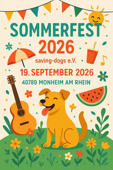 Foto mit Termin vom Sommerfest