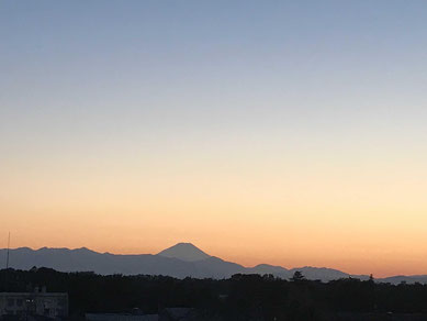 吉祥寺から見える富士山
