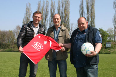 Ingo Anderbrügge, Schauspieler Martin Brambach und Jugendleiter Albert Guse. Foto: Dirk Hantrop