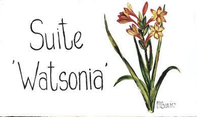 Suite 'Watsonia' - Door Plate