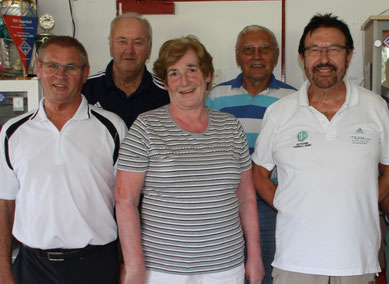 AG-Ehrenamt: Fiete Spiecker, Werner Papist, Hannelore Clauhsen, Wilfried Schmidt und Gustav Haack (von links)