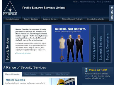 Profile Security sample web page