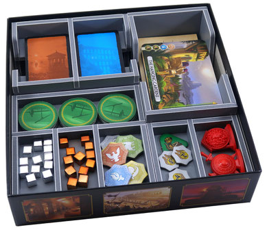 folded space insert organizer 7 wonders duel agora pantheon