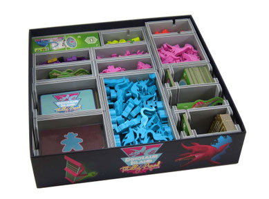 folded space insert organizer dinosaur island foam core