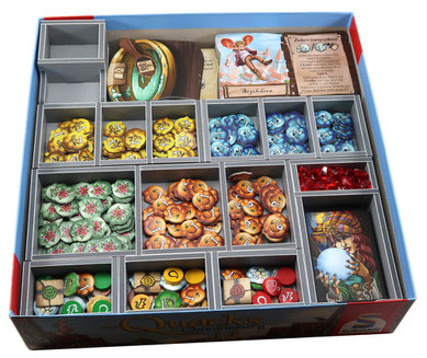 folded space insert organizer Quacks of Quedlinburg