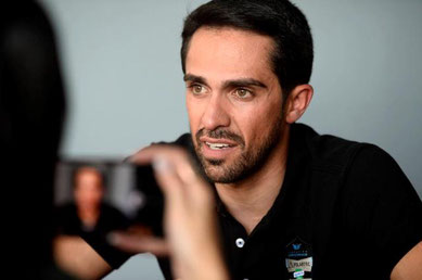 Alberto Contador contact booking iconic cyclist