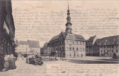 Pirna, Marktplatz, Archiv W. Thiele