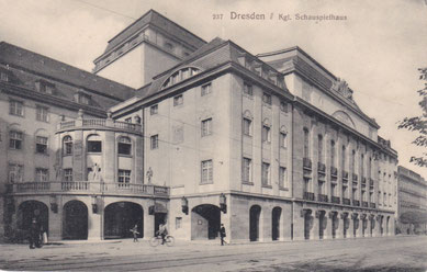 Dresden, Königliches Schauspielhaus, Archiv W. Thiele