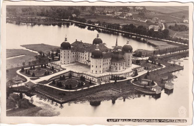 Luftbild Jagdschloss Moritzburg, 1933, Archiv W. Thiele