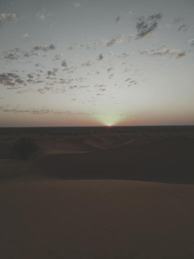 Anochecer en el Sahara