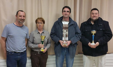 avec Laurent Dumont : Monique Lefèvre-Houtellier (Manche), Thomas Sauvaget (Orne) et Nicolas Bénard (Calvados)
